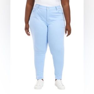 Universal thread pants for women size 24W color light blue new